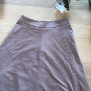Faux Suede Mini Skirt